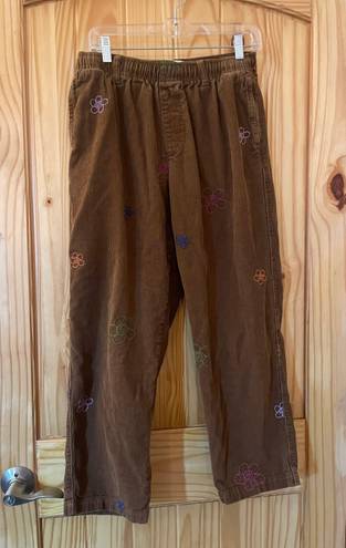 Urban Outfitters UO Floral Embroidered Corduroy Pants