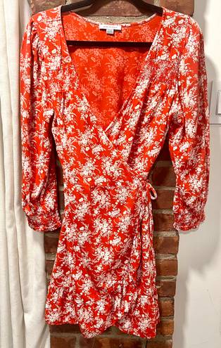 American Eagle Floral Wrap Dress