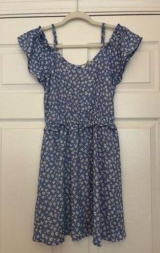 Jessica Simpson  Blue Cold Shoulder Dress Size S Gently Worn