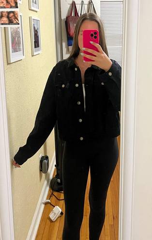 Velvet Heart Black Jean Jacket