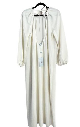 Hill House NWT  The Simone Maxi Dress in Coconut Milk (Offwhite) sZ M