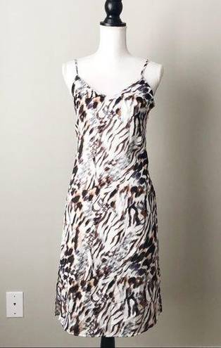 One Clothing  | Animal Print Slip Dress Sz XS