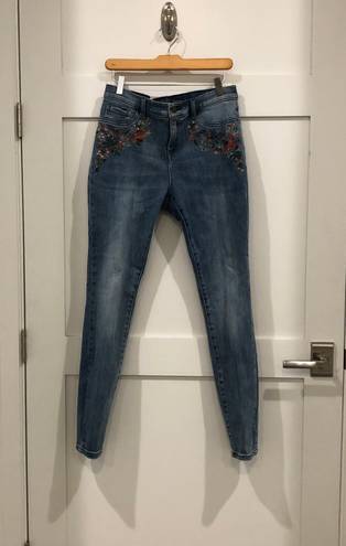 New York & Co. Floral Skinny Jeans