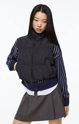 H&M H And M Cropped Puffer Vest