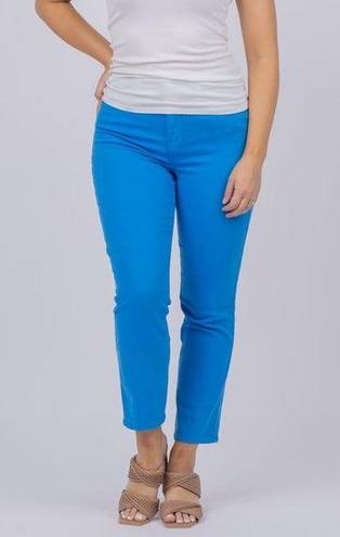 L'Agence L’agence Women’s Alexia Crop Cigarette Denim Jeans High Rise Neon Blue 24 NWT