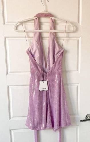 Misha Collection NEW  TIA DRESS Sequin Lilac