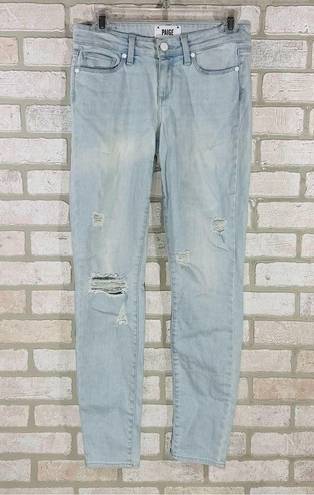 Paige  Verdugo Ultra Skinny Jeans in Powell Destructed Wash Size 26