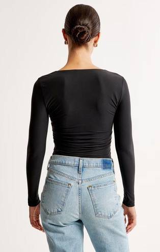 Abercrombie & Fitch  Soft Matte Seamless Squareneck Long-Sleeve