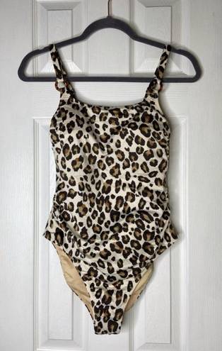 Spell & The Gypsy Collective  Bodhi One Piece Leopard Print Swimsuit Medium NWT