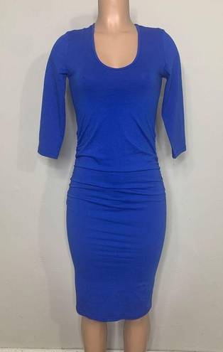 Michael Stars New   blue midi dress