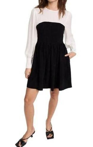 Cinq à Sept  Annika Long Sleeve Pleated Dress size 8