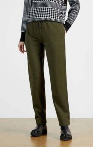 Ted Baker  Vveria Relaxed Side Trim Drawstring Jogger Pant Size US 2 Khaki Green