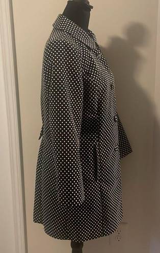 LC Lauren Conrad  Black Coats, 
Polka Dot Trench Coat