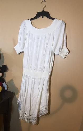 Love Culture White Dress Small High Low 