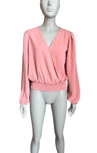 Olive & Oak NWT  Pink Long Sleeve Cropped Top