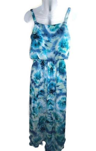 Emma & Michele  Blues Tie Dye Sleeveless Maxi S