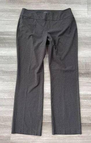 Elle  Black Checker Windowpane Dress Pants Size 12 Career N7