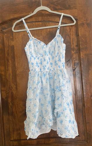 Hollister Blue Floral Dress