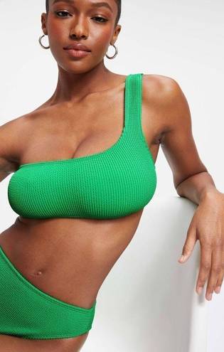 Good American  Always Fits One Shoulder Bikini Top in Summer Green size 3/4 - L/X