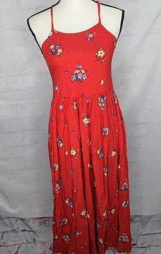 Nordstrom NWT |  Junior (XL) / Women's (SMALL) Sleeveless  Red Floral Romper