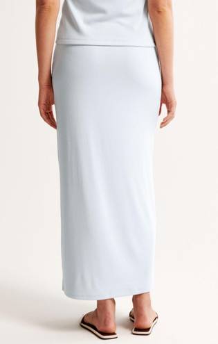 Abercrombie & Fitch Powdered Rib Knit Maxi Skirt