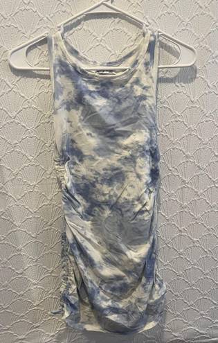 Hollister blue and white tye-dye form fitting short dress