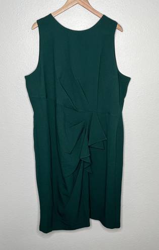 Lane Bryant green sleeveless sheath dress size 22