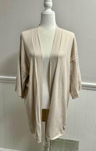 n:philanthropy  Aiden Kimono Cardigan Short Sleeve Beige Cream XS S Small