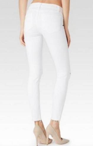 Paige  Transcend Verdugo Crop Skinny Jeans in Arctica Destructed Size 27