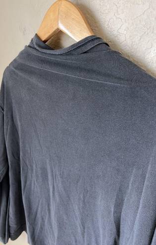 We The Free Grey Bell Sleeve Cowl Neck Top