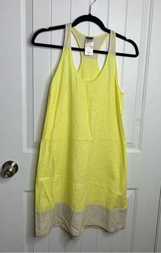 Patagonia  neon yellow sleeveless seahurst dress size 2 athleisure beach vacation