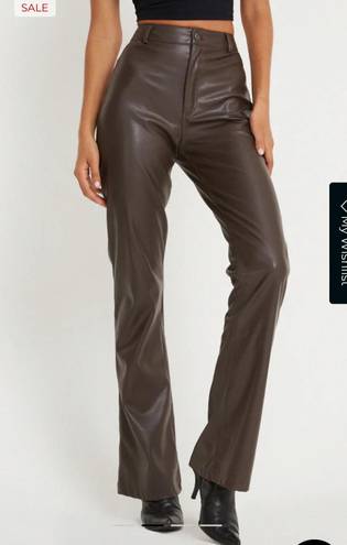 Motel Rocks Brown Leather Pants