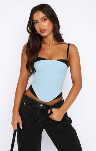 White Fox Boutique White fox Feel The Spark Bustier Baby Blue 