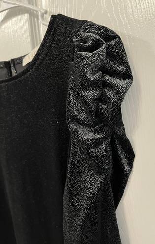 Loft NWOT  Size Small Black and Silver Metallic Dress