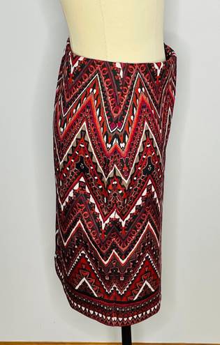 Dress Barn Pull On Geometric Pattern Skirt- Size XL