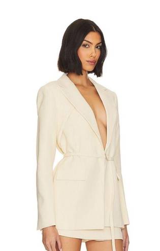 Alexis Alek Belted Blazer Jacket Ivory sz Small $850