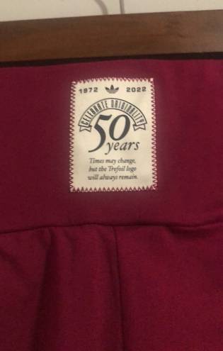 Adidas Originals Size M Preppy Varsity Leggings in Legacy Burgundy