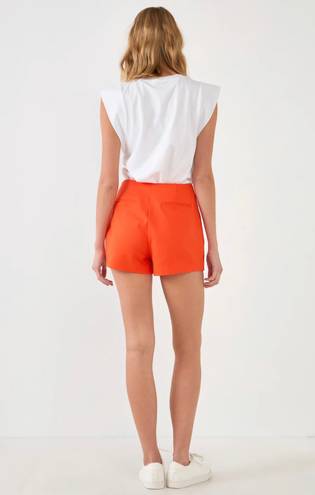 English Factory Orange  Slit Detail Skort