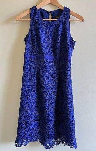 Laundry by Shelli Segal Laundry Shelli Segal‎ Sress Eyelet Midi Sleeveless Lined Womens Size 0 Bl…