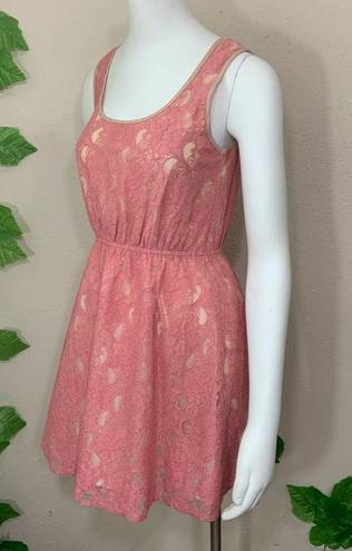 Flying Tomato Anthropologie  Pink Lace Dress