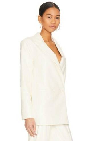 Alice + Olivia  Warm One-Button Faux Leather Blazer, Size 4 New w/Tag $495 SOLD OUT