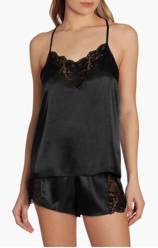 In Bloom Satin Lace Pajama Tank Top 