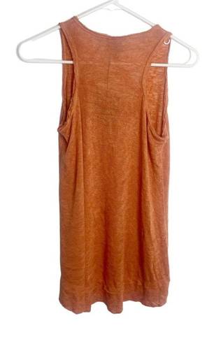 Bobeau  rust terracotta knit tank top lightweight size small NWT