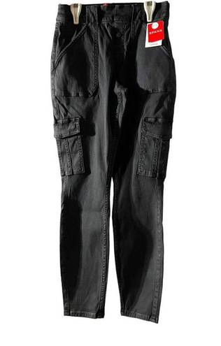 Spanx  high waisted cargo pant in washed blac