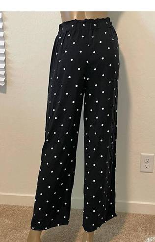 Aeropostale  polka dot pull on wide leg flowy pants P3 4976