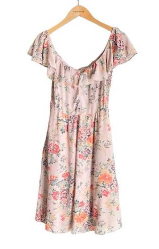 Rebecca Taylor Marlena Ruffle Dress Dusty Rose