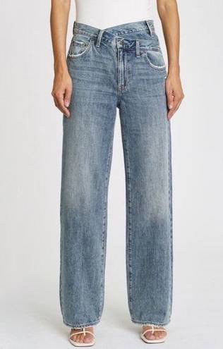 Pistola  Bobbie High Rise Wide Leg Jeans With Crossover Waist
