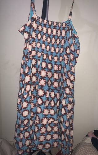 Loft Geometric Print Dress