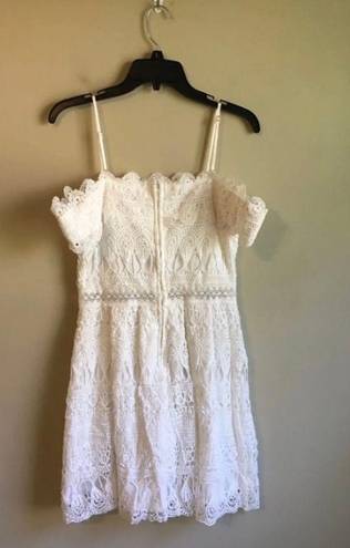 Francesca's  Small White Cold Shoulder Dress