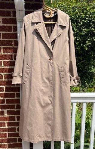 London Fog Vintage  Beige Trench Coat Women's 16